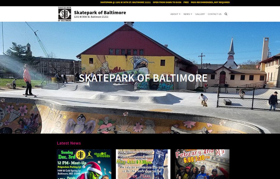 SkateparkofBaltimore.org
